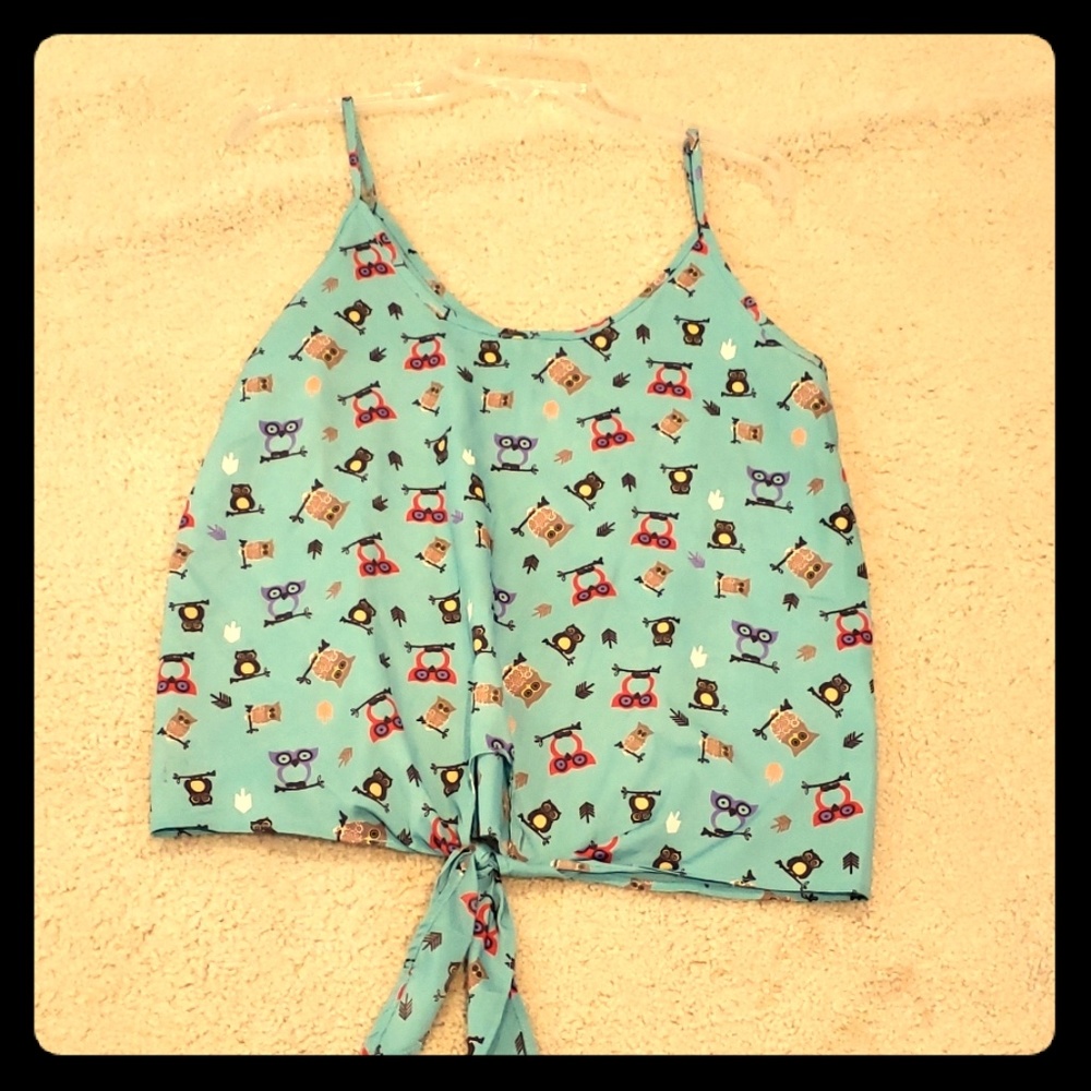 Womens owl cami top